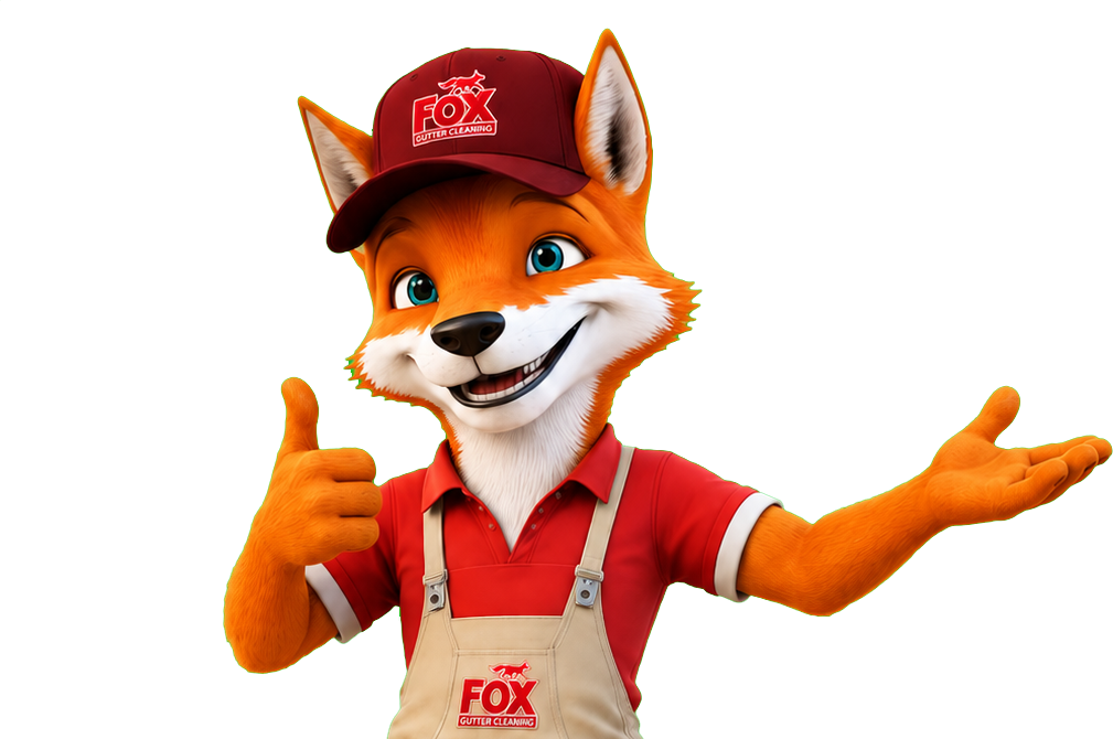 Fox mascot giving thumbs up